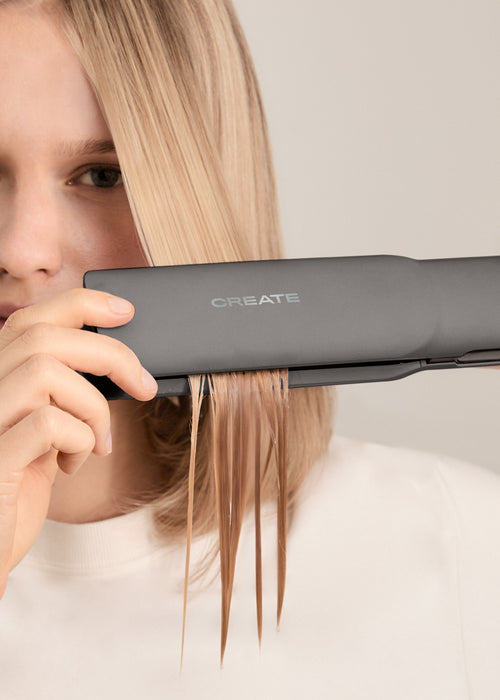 Ceramic Air Styler Dual - Lisseur-Séchoir Ionique 2-En-1 Pour Cheveux Mouillés Ou Secs Avec Revêtement En Céramique - Graphite