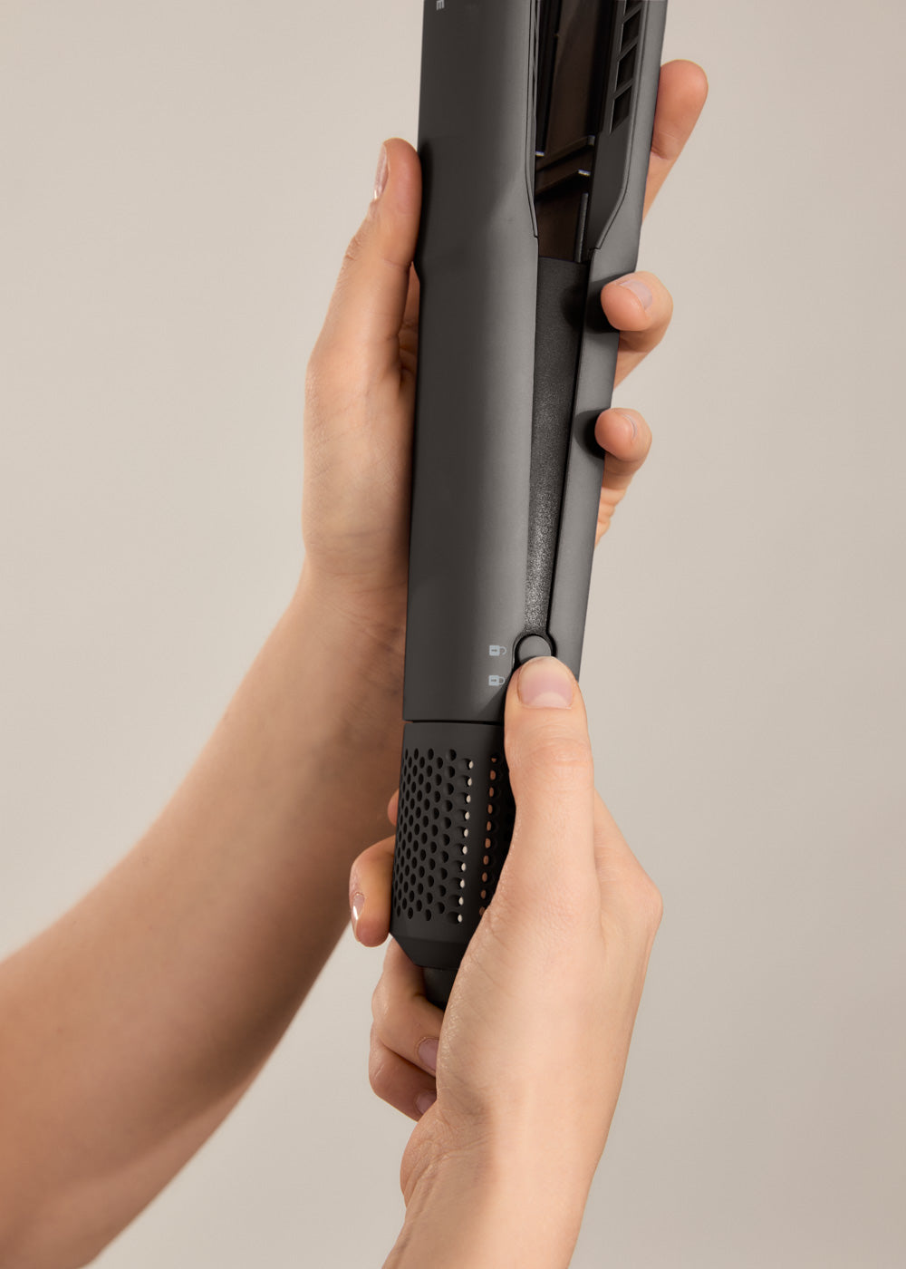 Ceramic Air Styler Dual - 2-in-1 Ionic Straightener-Dryer for Wet or Dry Hair with Ceramic Coating - Graphite