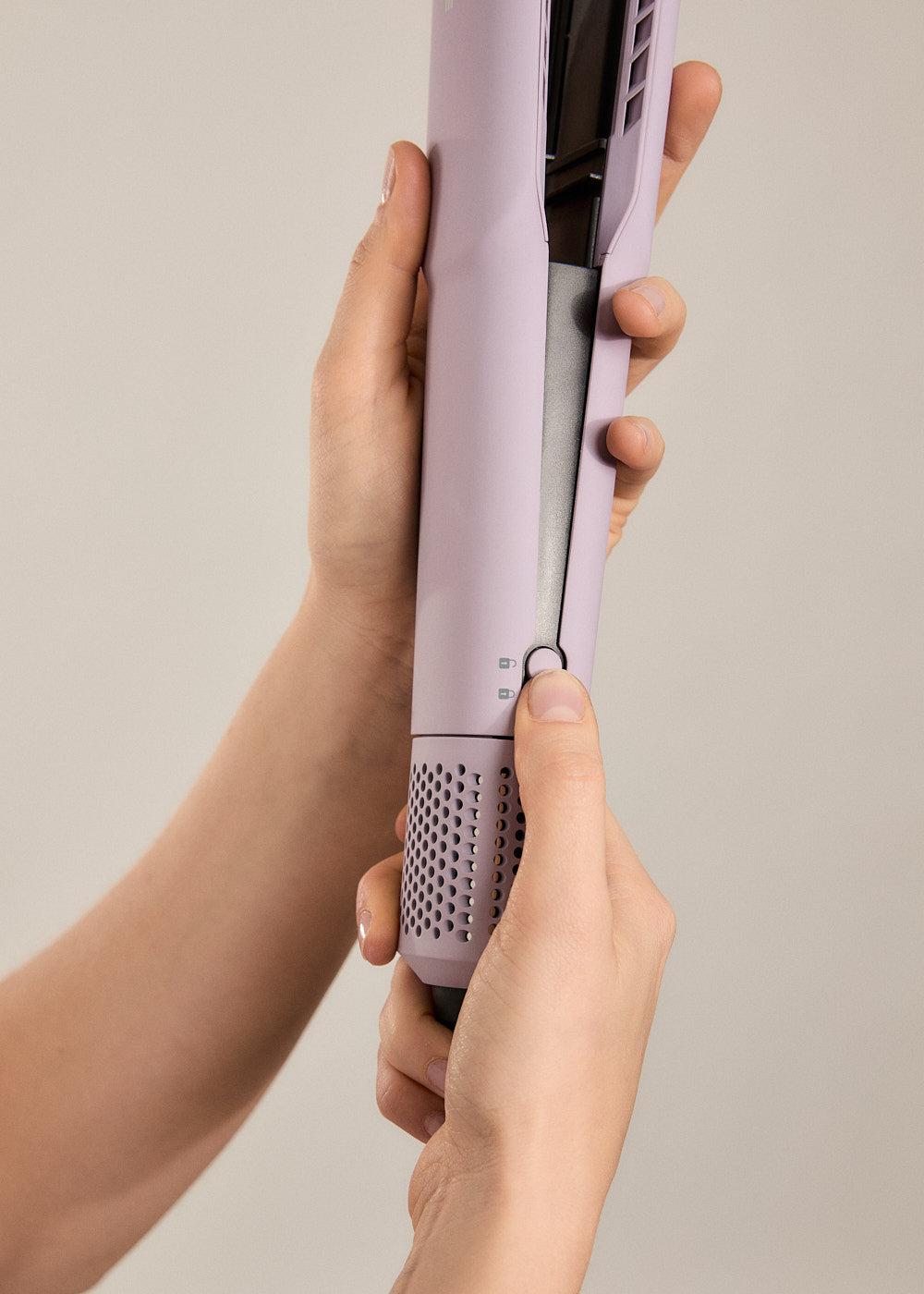 Ceramic Air Styler Dual - 2-in-1 Ionic Straightener-Dryer for Wet or Dry Hair with Ceramic Coating - Lavender