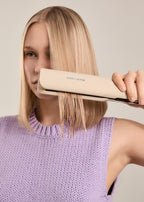 Ceramic Air Styler Dual - Plancha-Secador Iónico 2 En 1 Para Cabello Húmedo O Seco Con Revestimiento De Cerámica - Arena