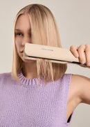 Ceramic Air Styler Dual - 2-In-1 Ionic Hair Straightener-Dryer For Wet Or Dry Hair With Ceramic Coating - Sand