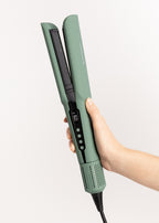 Ceramic Air Styler Dual - 2-in-1 Ionic Straightener-Dryer for Wet or Dry Hair with Ceramic Coating - Sage