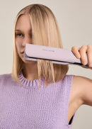 Ceramic Air Styler Dual - Plancha-secador de pelo iónico 2 en 1 para cabello húmedo o seco con revestimiento cerámico - Lavanda