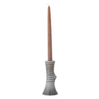 Raheem - Set of 8 Candle Holders - Grey - Stoneware