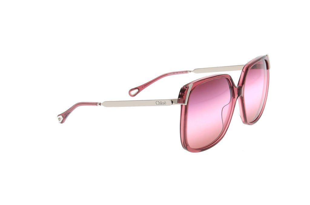 Luxury Eyewear – Sunglasses - Chloe, pink sunglasses with gradient lenses and slim temples