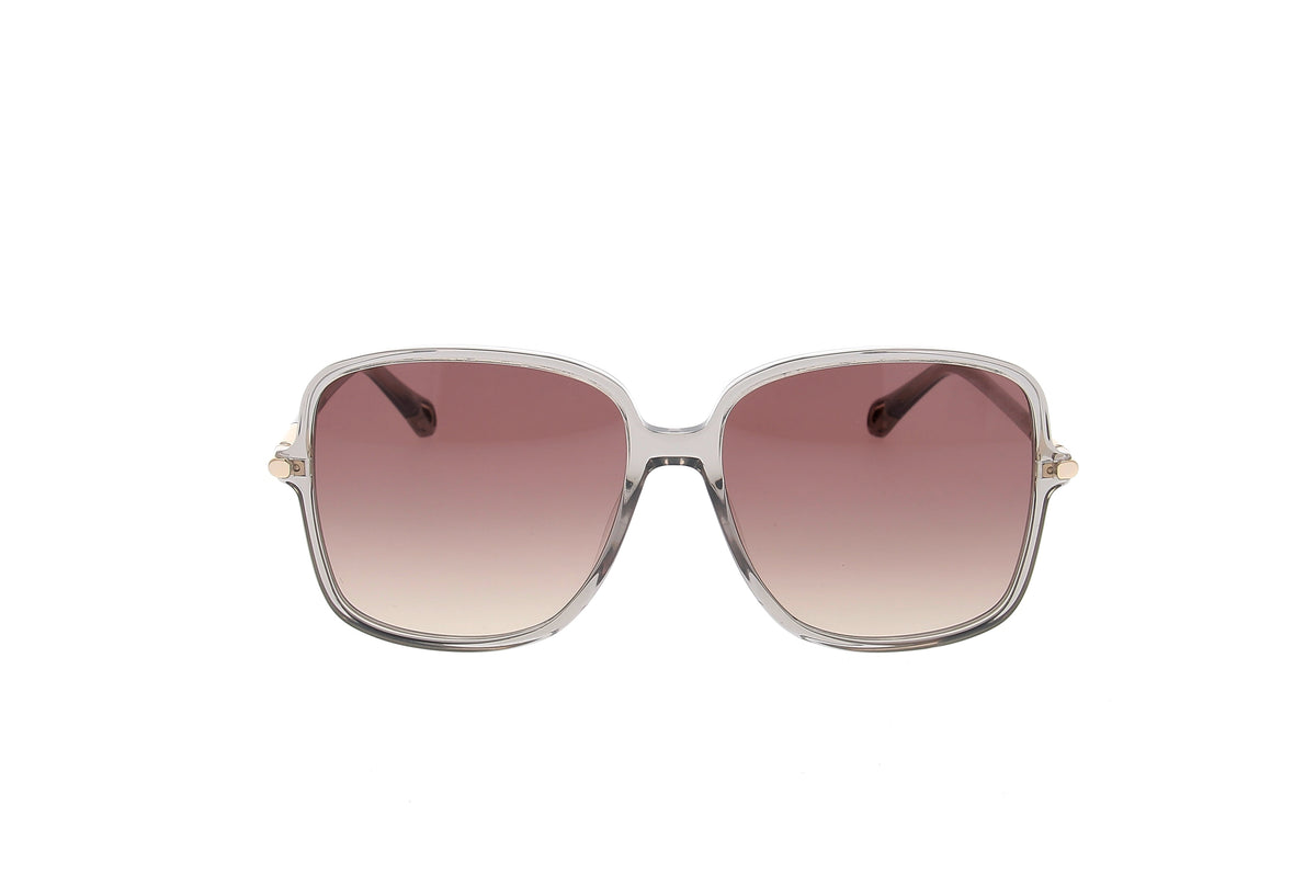 Luxury Eyewear – Occhiali Da Sole - Chloe, occhiali da sole squadrati trasparenti con lenti sfumate marroni