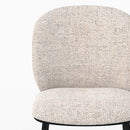 Chaises Adèle en tissu beige chiné (lot de 2)