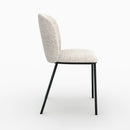 Chaises Adèle en tissu beige chiné (lot de 2)