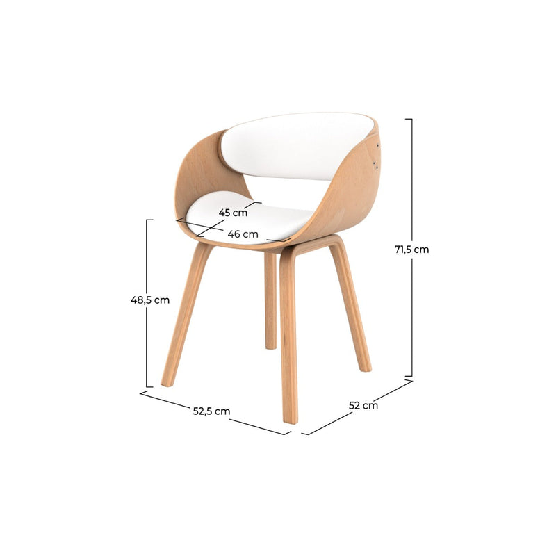 Chaise Adelmar blanche