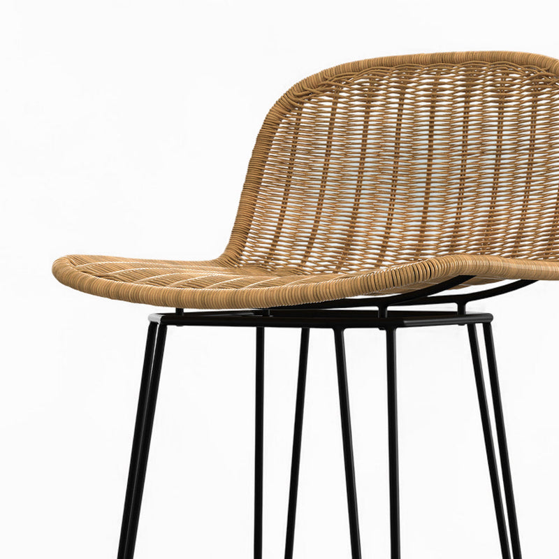 Chaise de bar Jigani naturelle 76 cm (lot de 2)