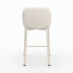 Bento - Lot De 2 Chaises Pour Ilot Central, Tissu Texturé Écru Chiné