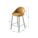 Set of 2 Misty Bar Stools - Yellow