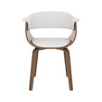 Piada - Chaise En Cuir Synthétique Blanc