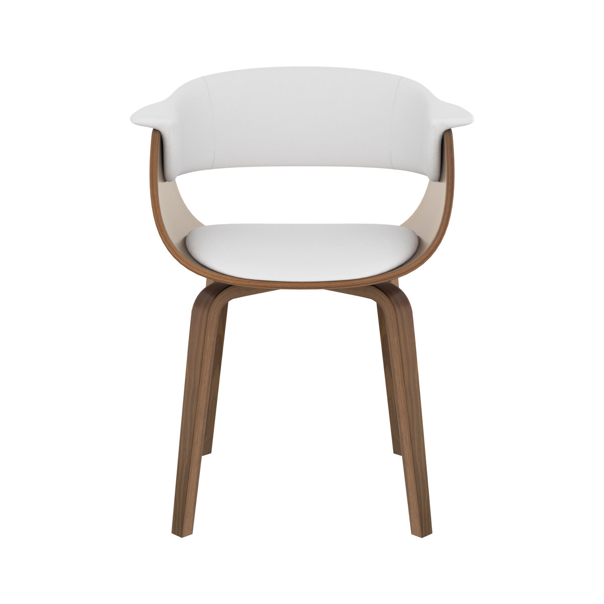 Piada - Chaise En Cuir Synthétique Blanc