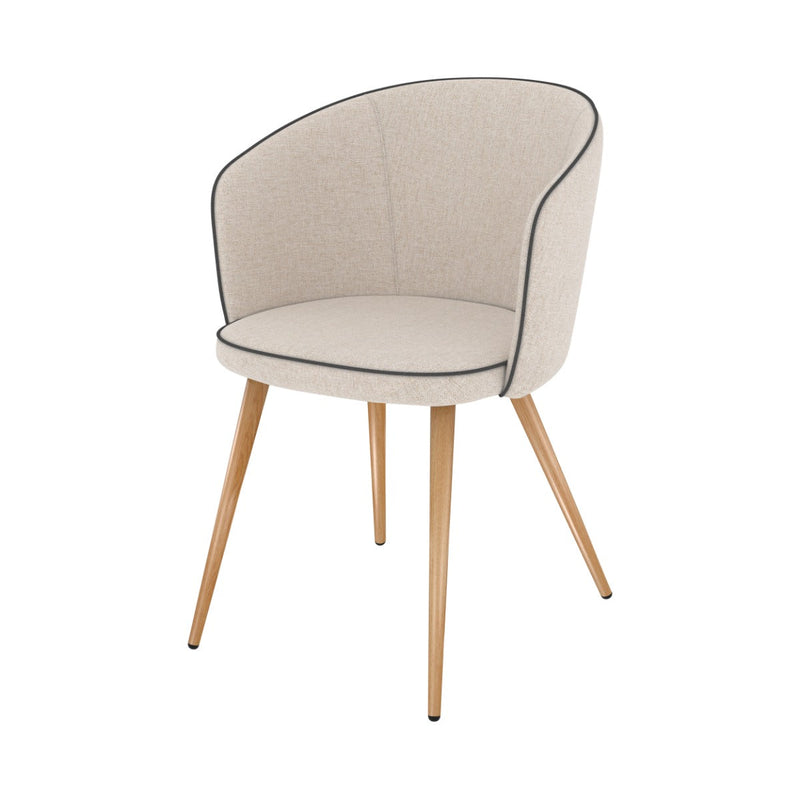 Set of 2 Chiara Chairs - Beige