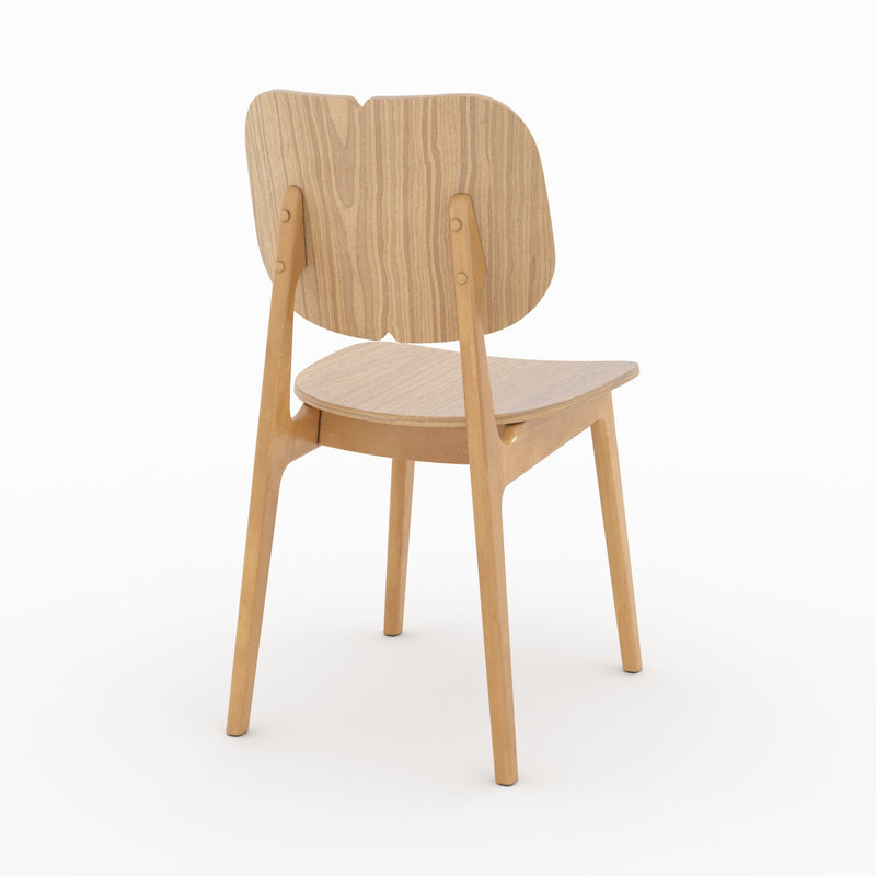 Set of 2 Clyde Chairs - Light Brown