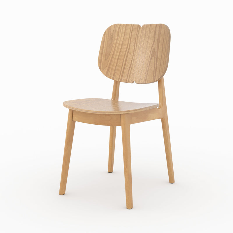 Set of 2 Clyde Chairs - Light Brown