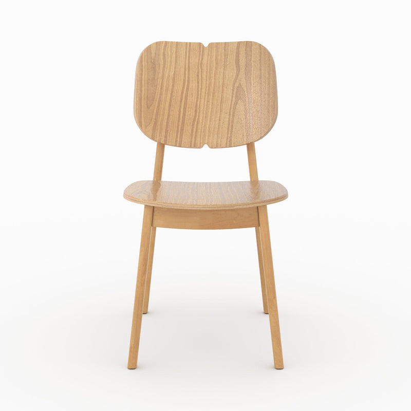 Set of 2 Clyde Chairs - Light Brown