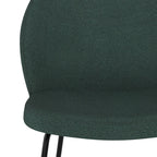 Groom - Lot De 2 Chaises Vertes En Tissu Bouclette Et Pieds En Métal