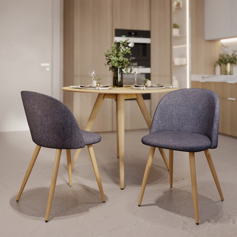 Set of 2 Cozy Chairs - Dark Grey