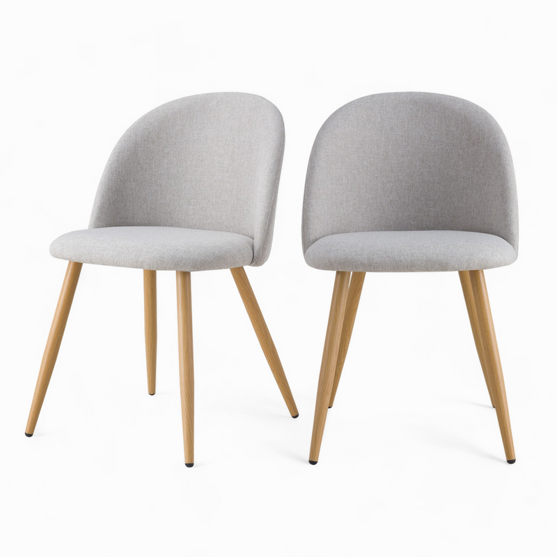 Set of 2 Cozy Chairs - Taupe