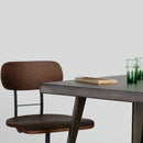 chaise de bar 66 85 cm retro bois