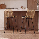 Set of 2 Tamara Bar Stools - Black