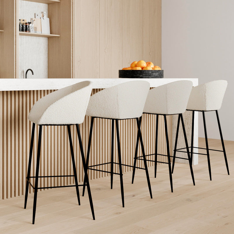 Marquise Bar Stool - White