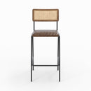 Chaise de bar Arsène 76 cm en cuir marron (lot de 2)
