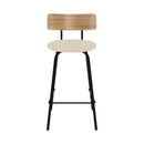 Set of 2 Alize Bar Stools - White