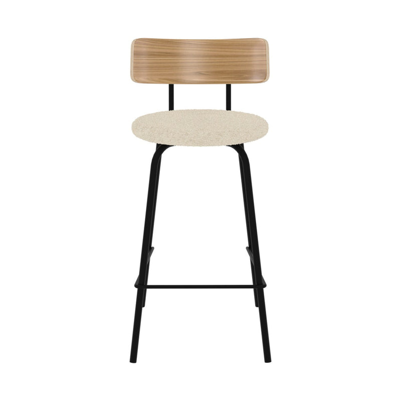 Set of 2 Alize Bar Stools - White