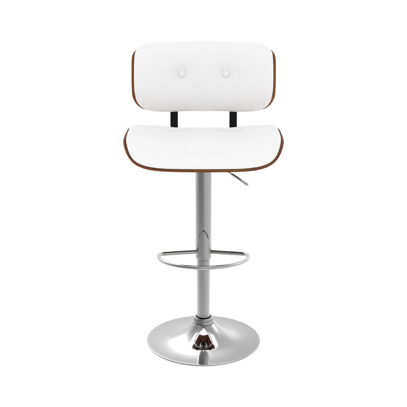 Chaise de bar Melchior blanche 65/86 cm