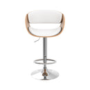 Chaise de bar Adelmar blanche 62,5/83,5 cm