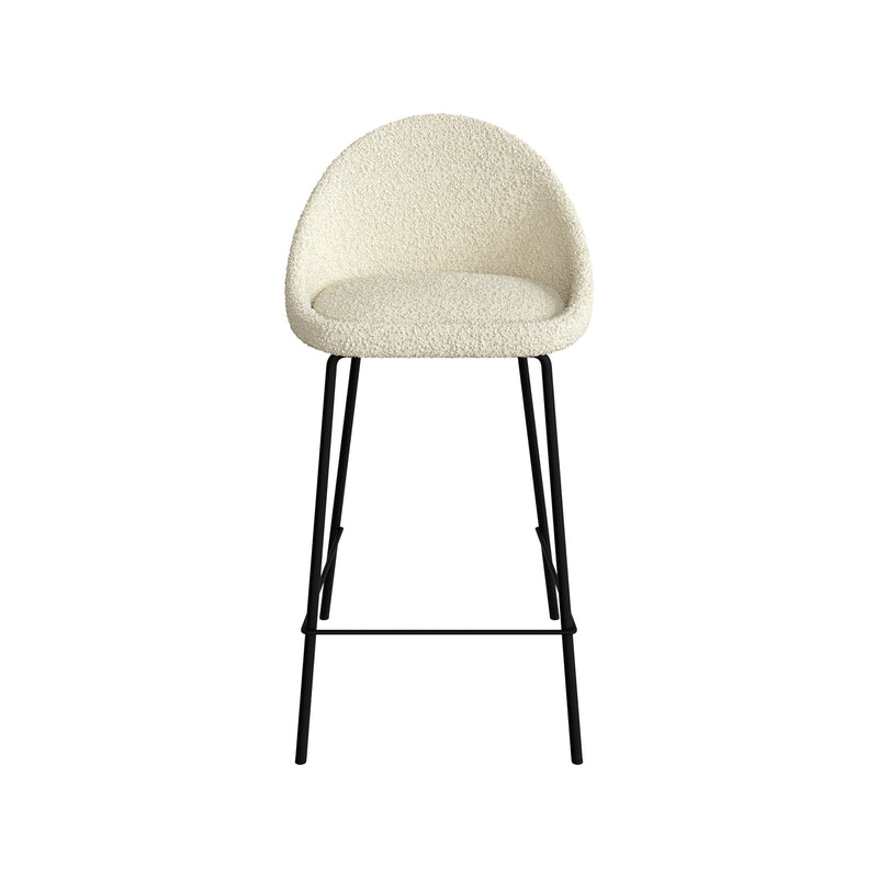 Misty Bar Stool - White Wool