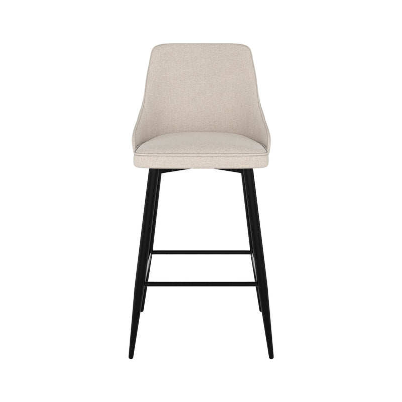 Set of 2 Pipo Bar Stools - Beige