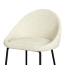 Misty Bar Stool - White Wool