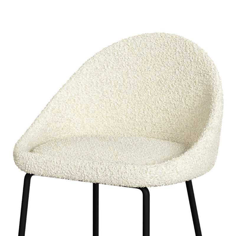 Misty Bar Stool - White Wool