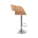 Chaise de bar Adelmar blanche 62,5/83,5 cm