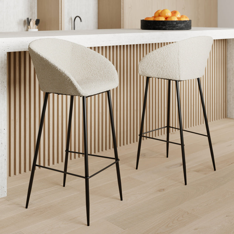 Marquise Bar Stool - White