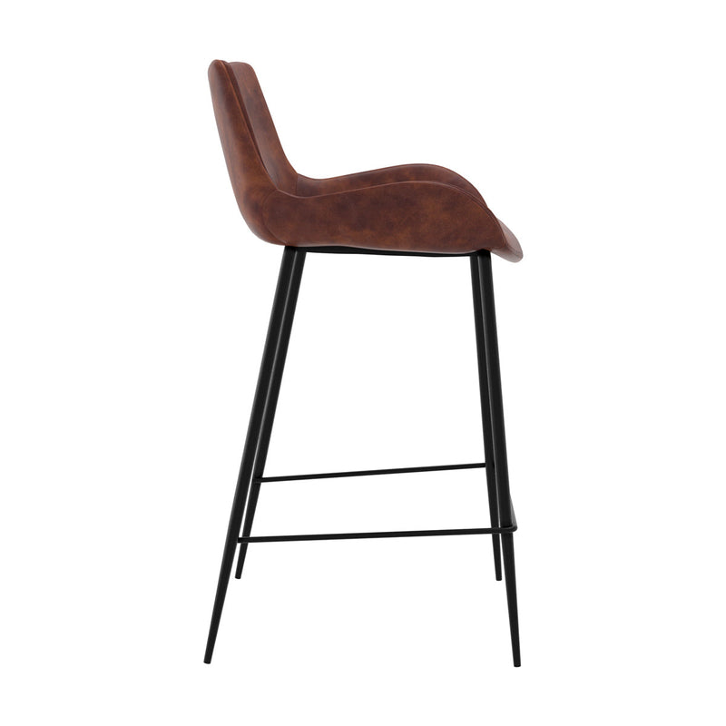 Set of 2 Pirate Bar Stools - Brown