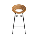 Set of 2 Rava Bar Stools - Light Brown