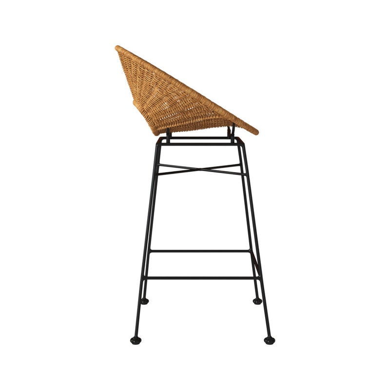 Set of 2 Rava Bar Stools - Light Brown