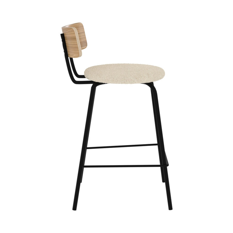 Set of 2 Alize Bar Stools - White