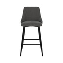 Chaise de bar Pipo en tissu gris foncé 66,5 cm (lot de 2)