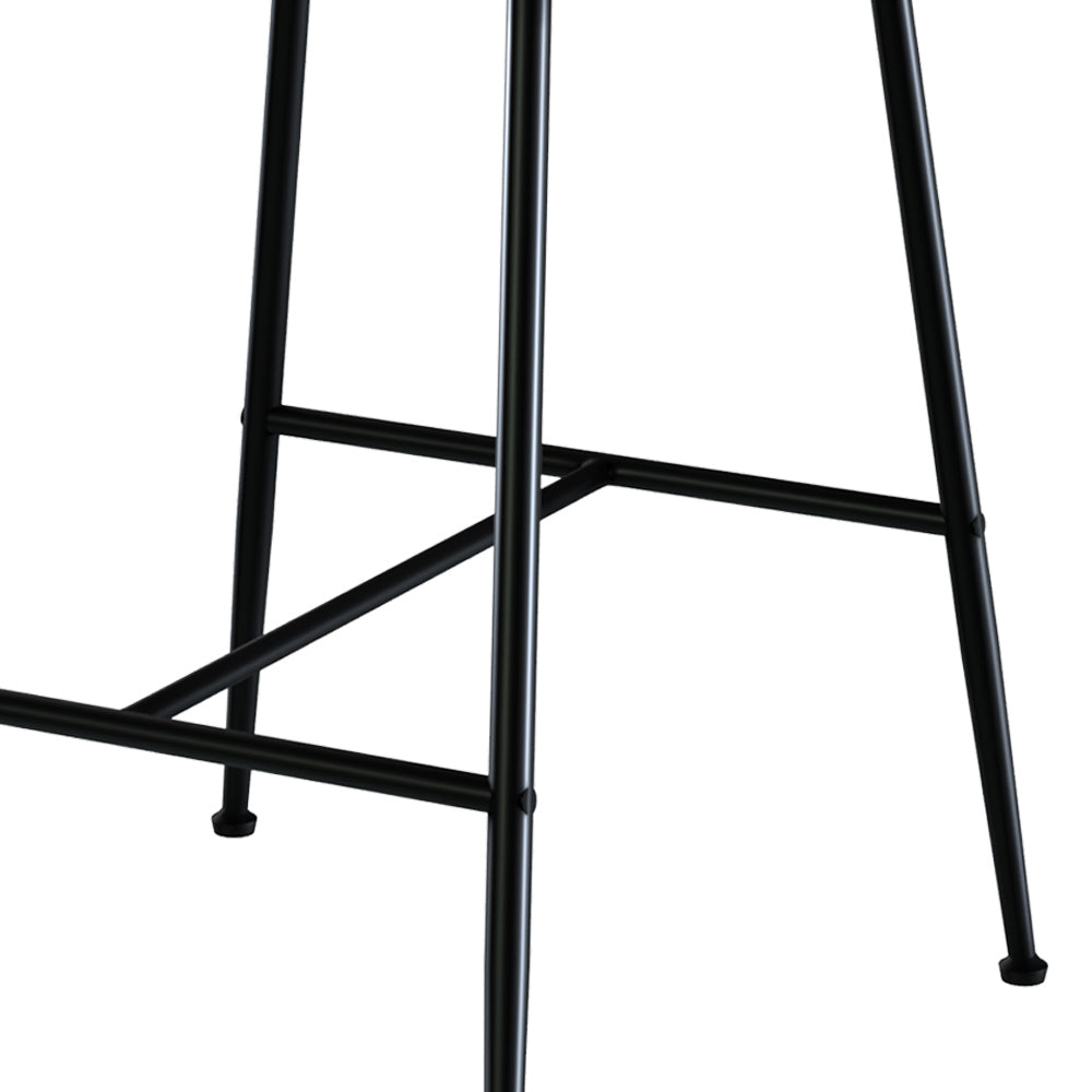 Groom - Lot De 2 Chaises Pour Îlot Central En Tissu Bouclé Noir