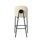 Iris - Lot De 2 Chaises Pour Îlot Central En Tissu Bouclé Beige