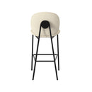 Set of 2 Iris Bar Stools - Beige