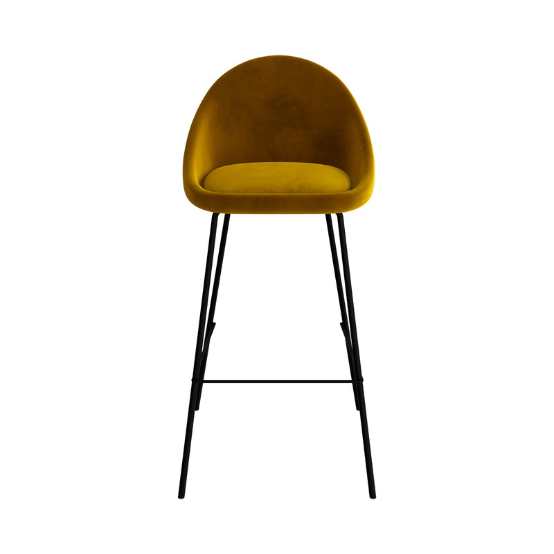 Set of 2 Misty Bar Stools - Yellow