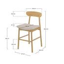 Set of 2 Lana Bar Stools - Beige