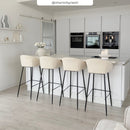 Marquise Bar Stool - White